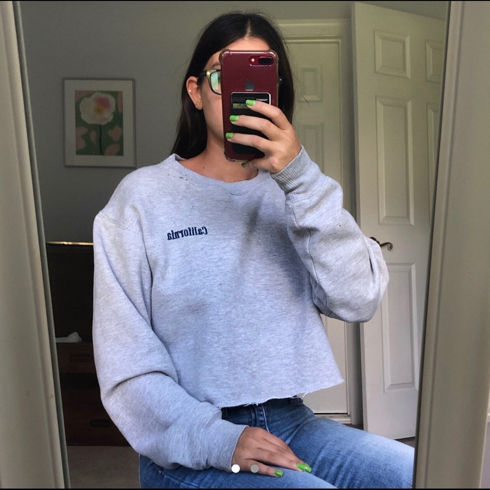 grey sweater